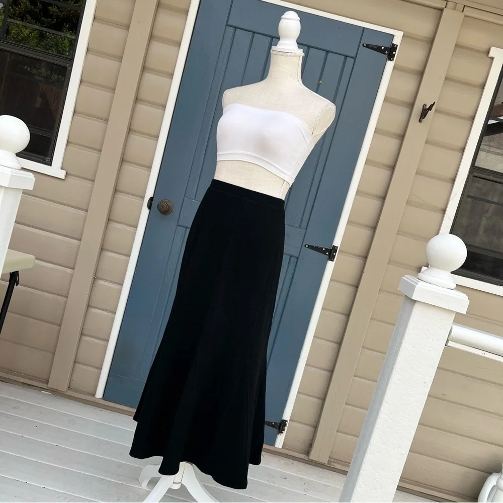 Eileen Fisher Black Maxi Skirt Women Size Large